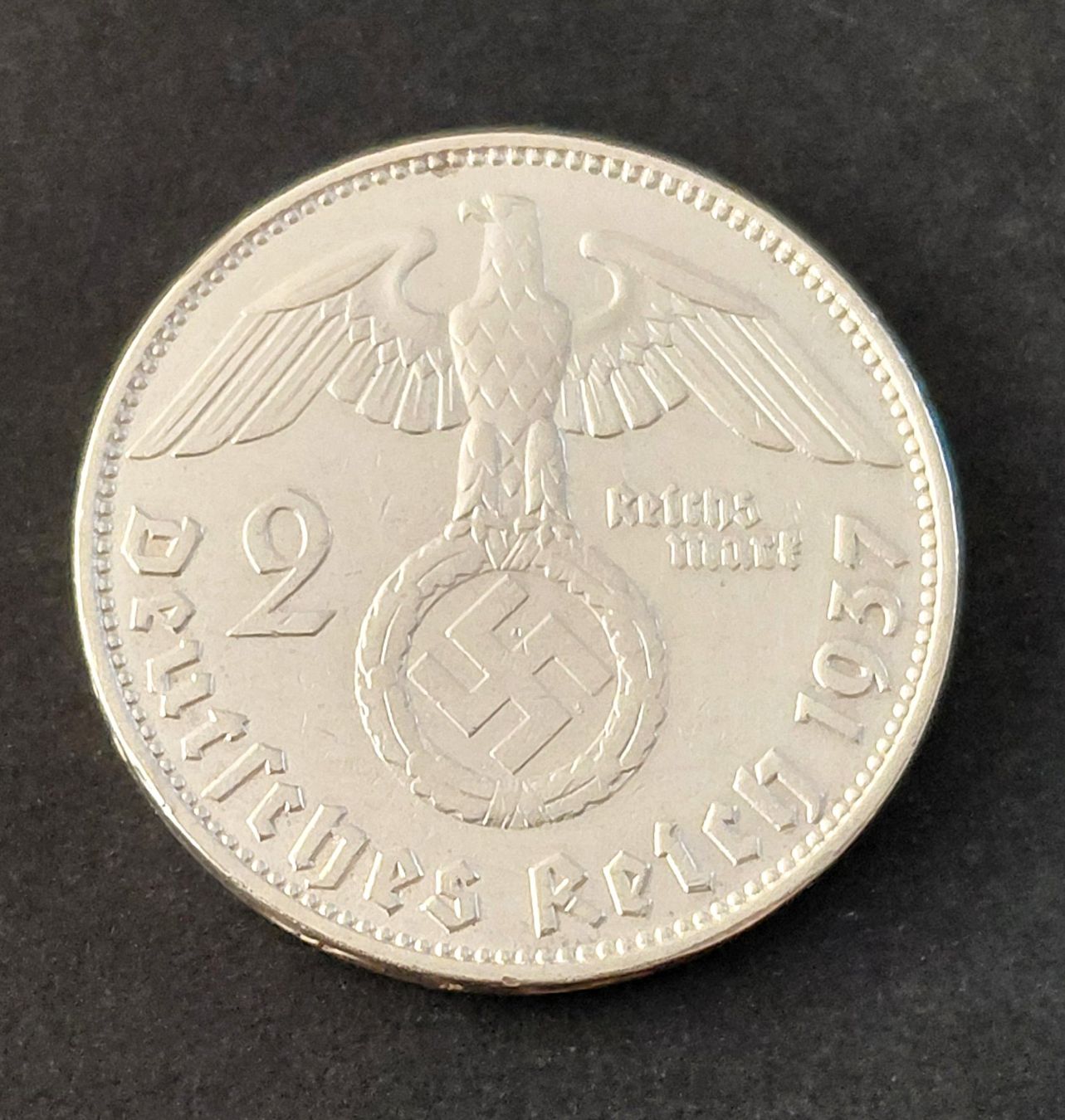 Tutti le monete: Deutsches Reich - 2 Reichsmark 1937 D – Usato da Ebikon venduto da smartbox