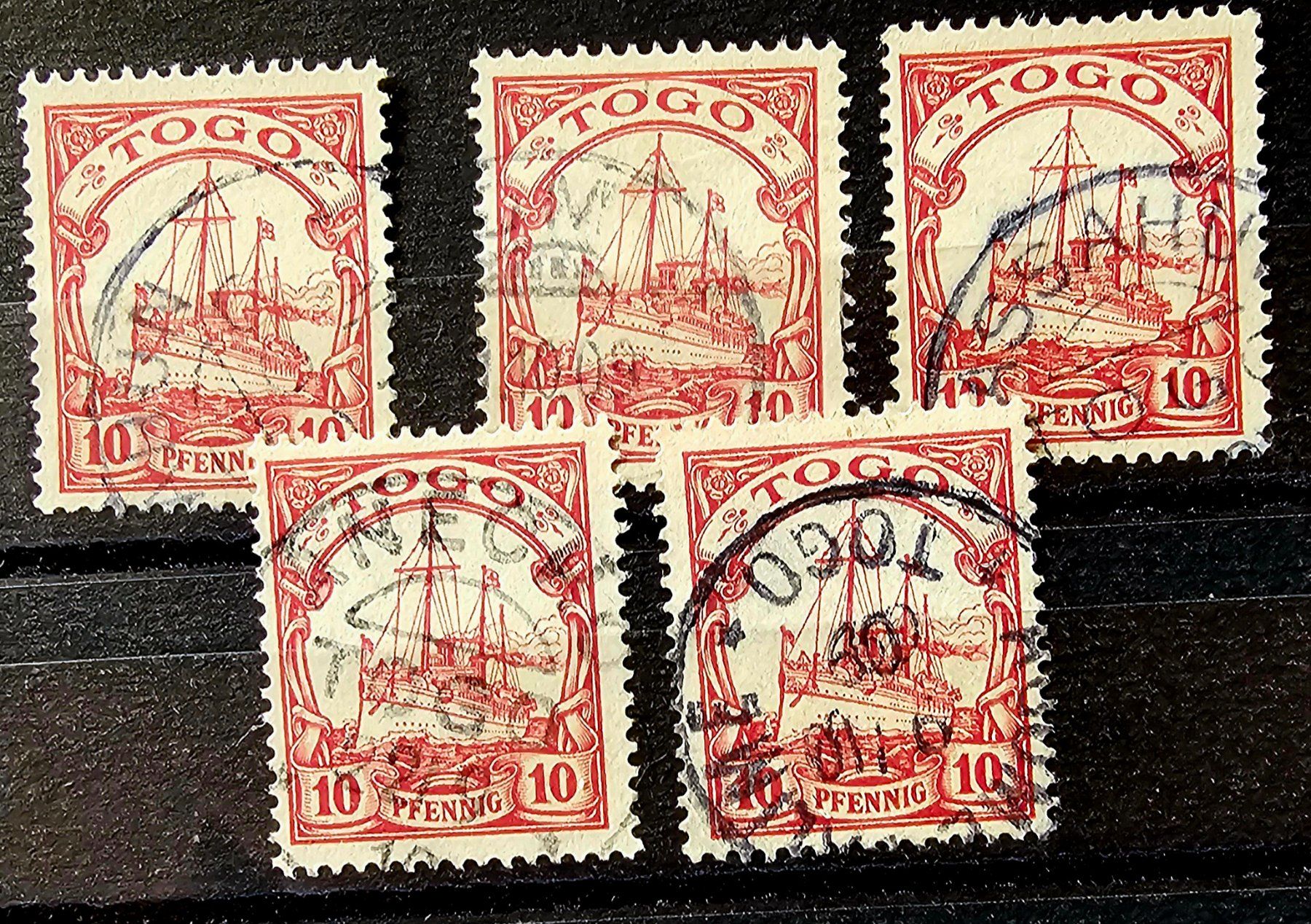Alle Briefmarken: German colonies - TOGO – Gebraucht aus Les Valettes von Nuba1