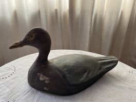 Antike Entenfigur, Holz, Vintage, Sammlerstück, Top! (51)
