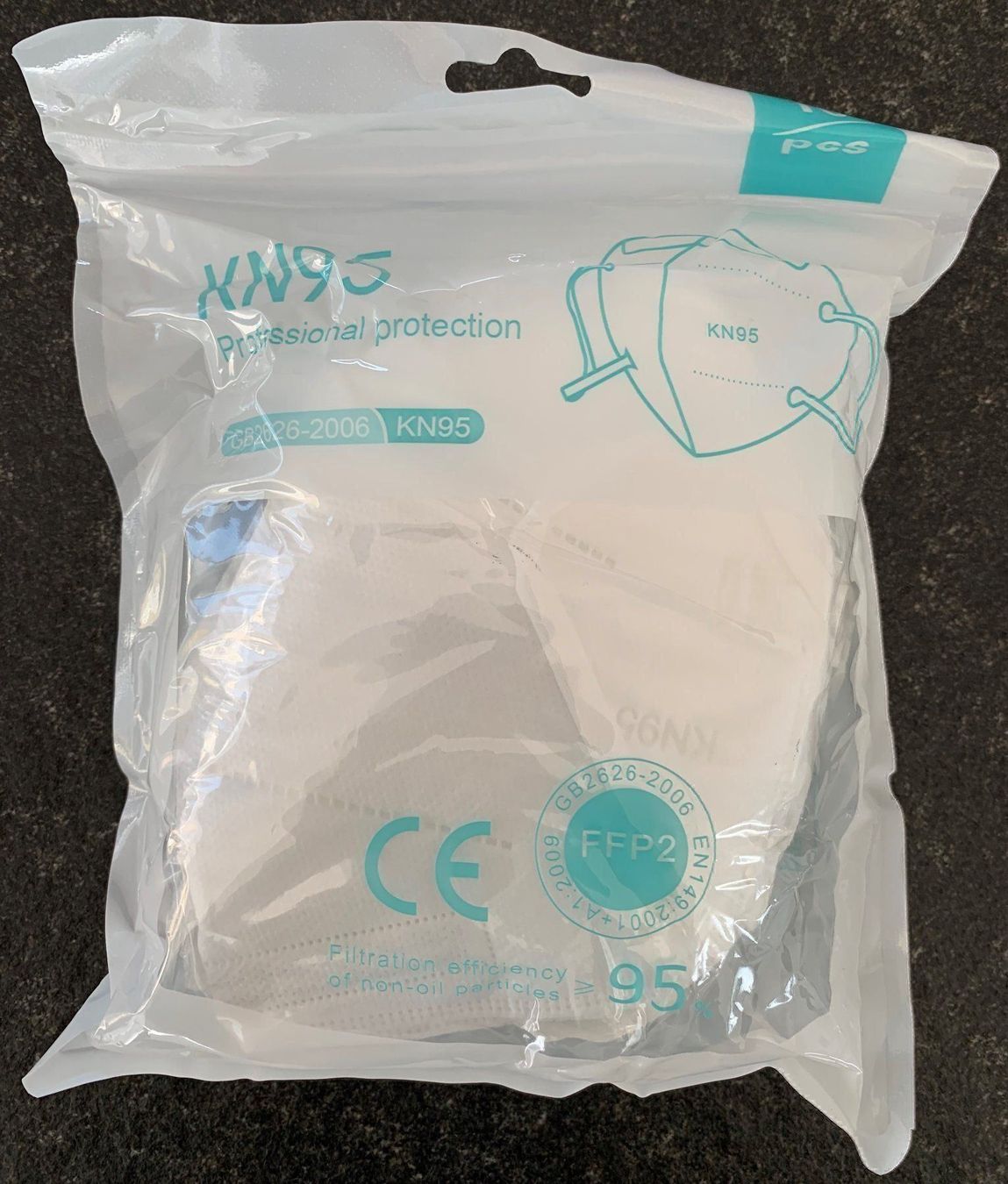 Masken: 20 Stück FFP2/KN95 Masken – Neu und originalverpackt aus Aeschi SO von Bluemail