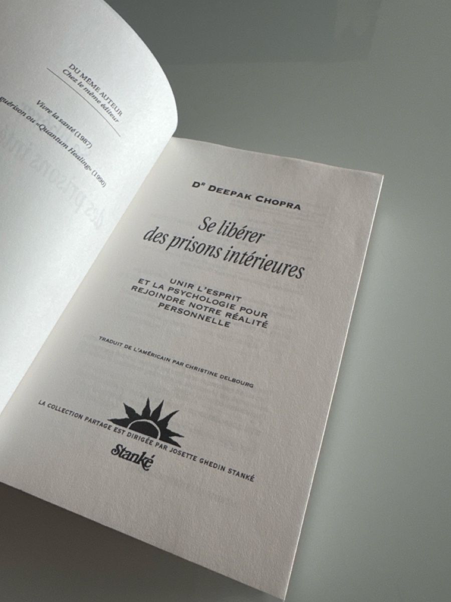 Bücher: Se libérer des prisons intérieures – Deepak Chopra – Gebraucht aus Neuchâtel von Elipshop 4