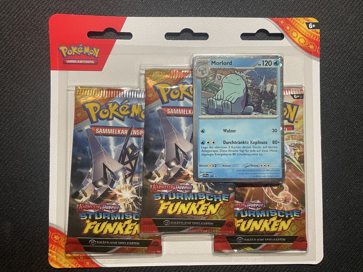Pokémon Carte collezionabili: Pokemon Surging Sparks 3 Pack Blister DE – Nuovo e nell'imballaggio originale da Wallisellen venduto da Optimalex