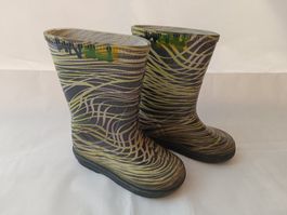 Funny Gummistiefel Gr 25 Kinder Grün/Schwarz/Rosa