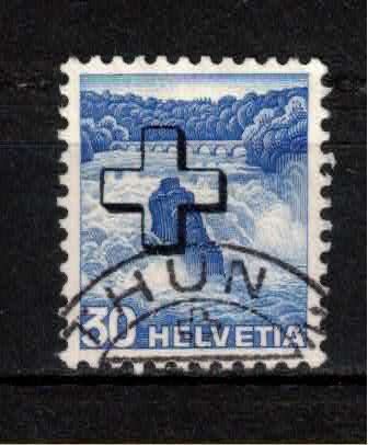 Tutti i francobolli: 1938 Landschaft. mit Schweizerkreuz, gestempelt, – Usato da Blumenstein venduto da minos02