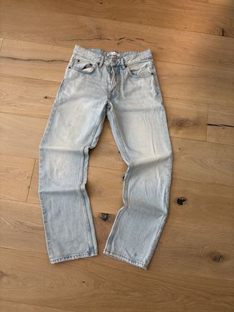 Zara Denim Jeans - Light Wash, Straight Leg, EUR 38 👖