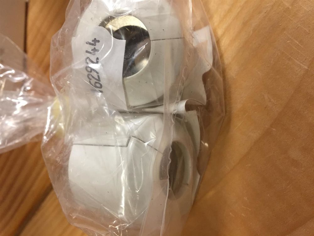 Thermostat-Set Durchgang 1/2" weiss-406 5