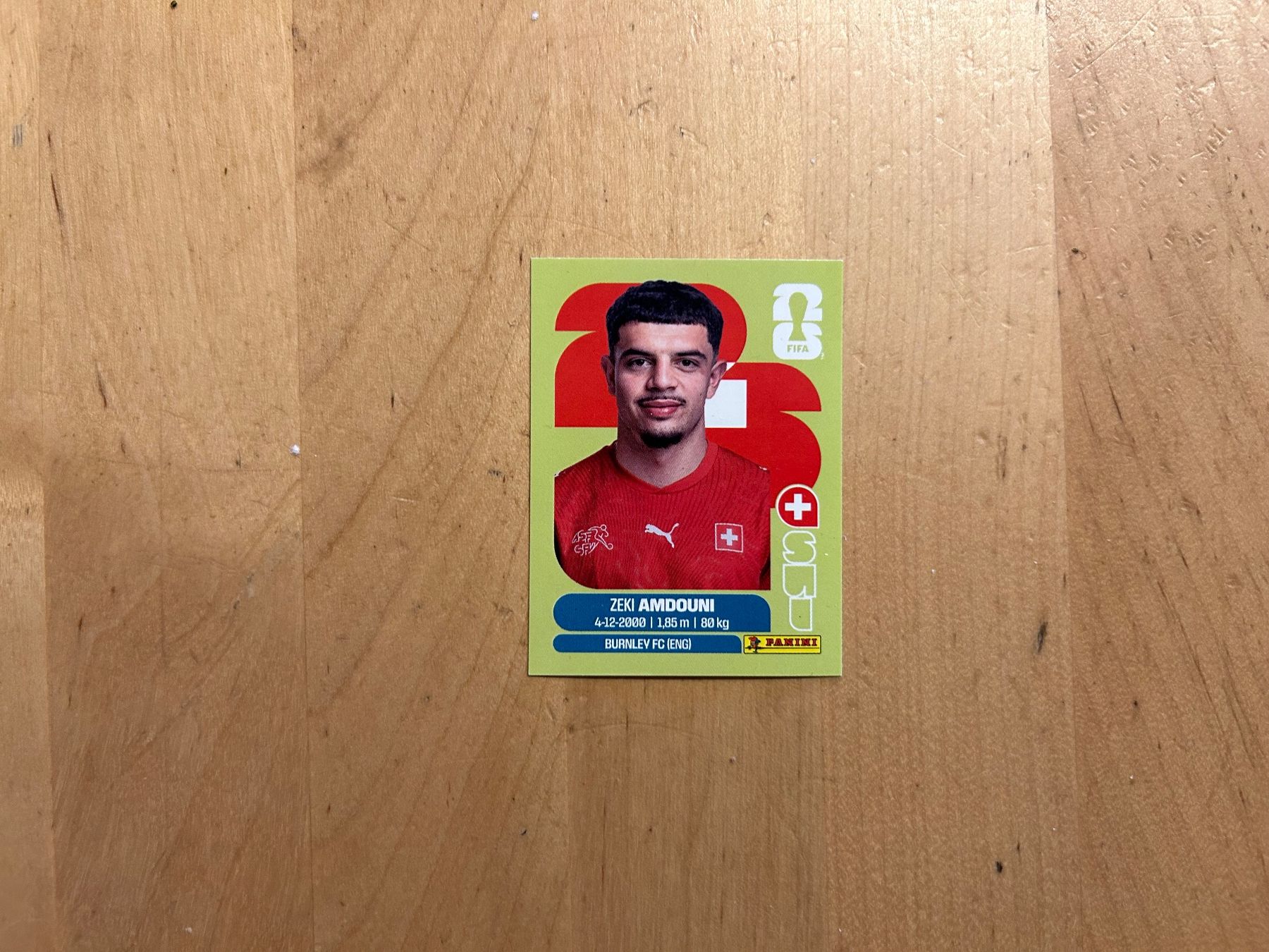 Panini Carte collezionabili: Panini Zeki Amdouni Suisse Nr.20 – Usato da Meienried venduto da janosch7