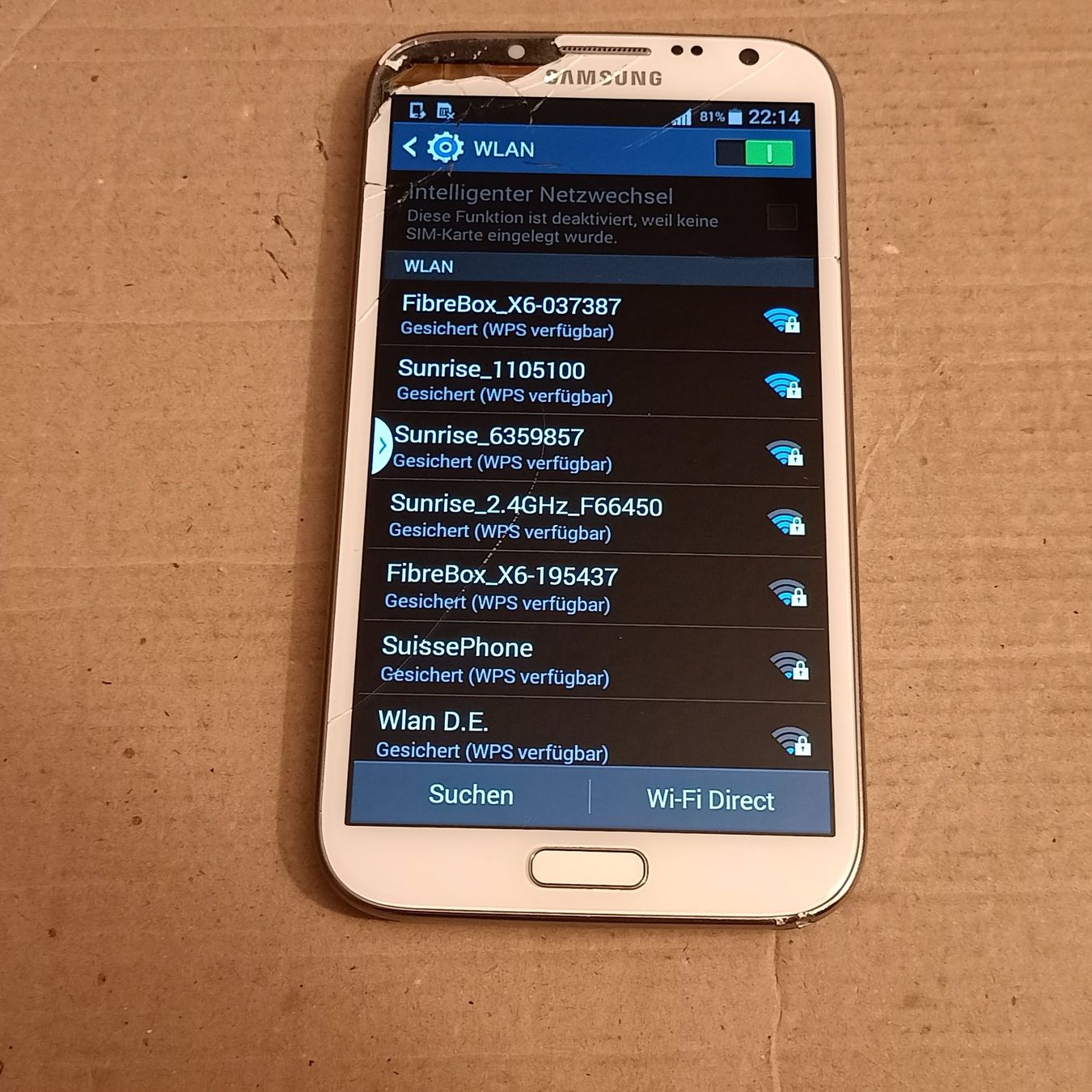 Samsung Telefoni cellulari / Smartphones: Android Smartphone ohne Lock:Samsung Galaxy Note II GT-N7100 – Usato da Winterthur venduto da Opusco 3