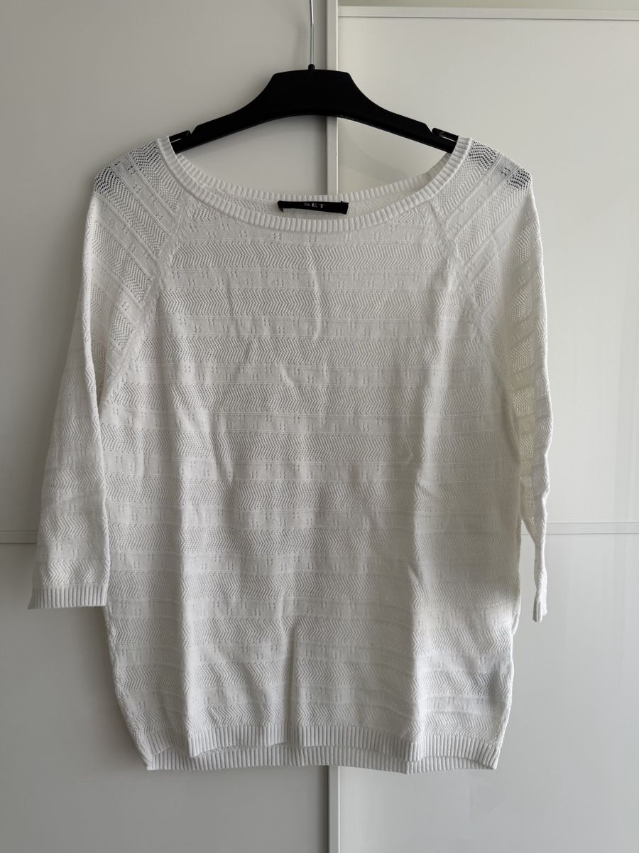 Maglioni & Felpe: SET Feinstrickpullover, Gr. 34, weiss, Top Zustand! – Usato da Winterthur venduto da marisole4