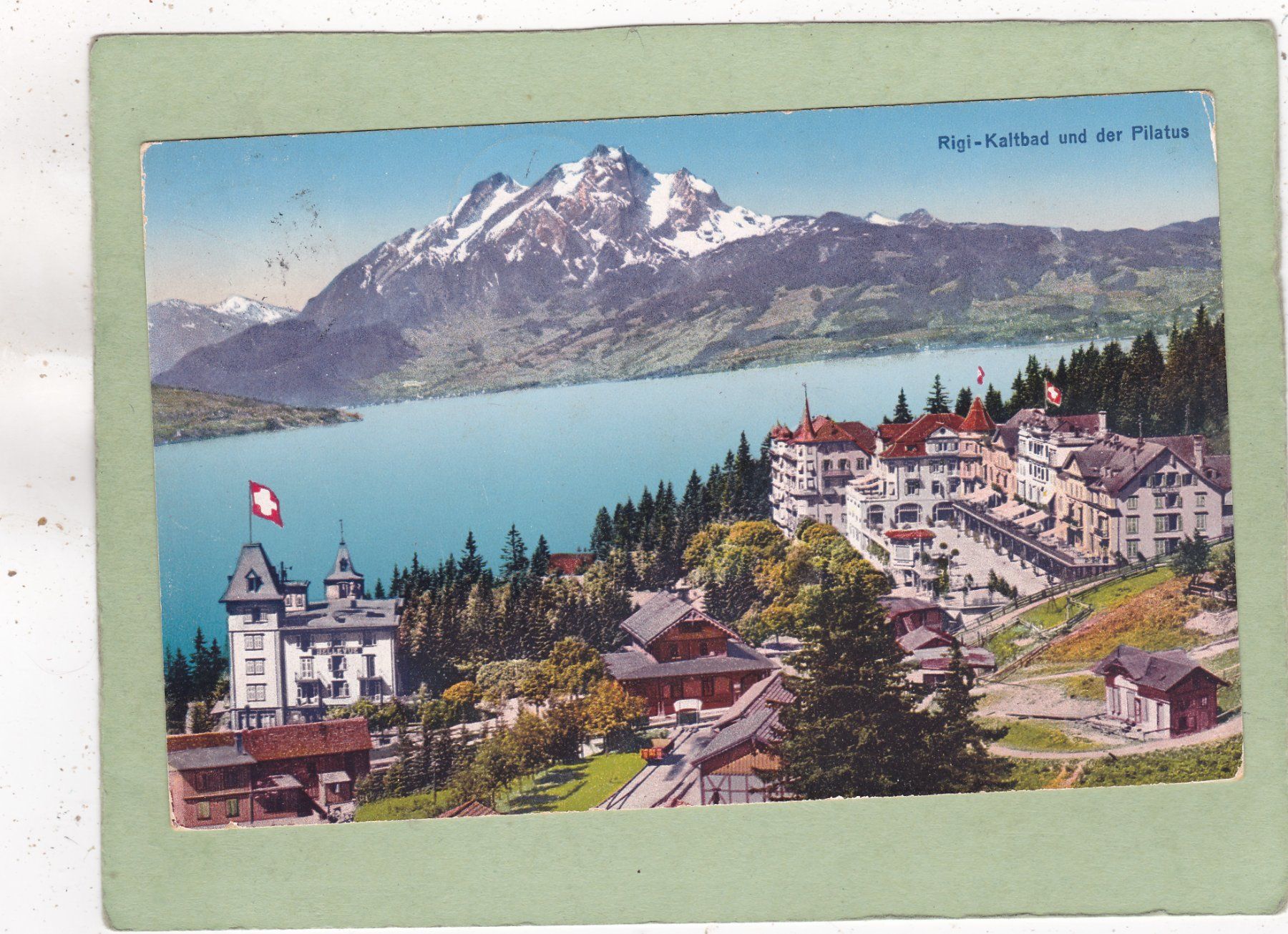 Cartes postales: Rigi Kaltbad und der Pilatus 1923 – D'occasion à Herisau par Lisegrat2008