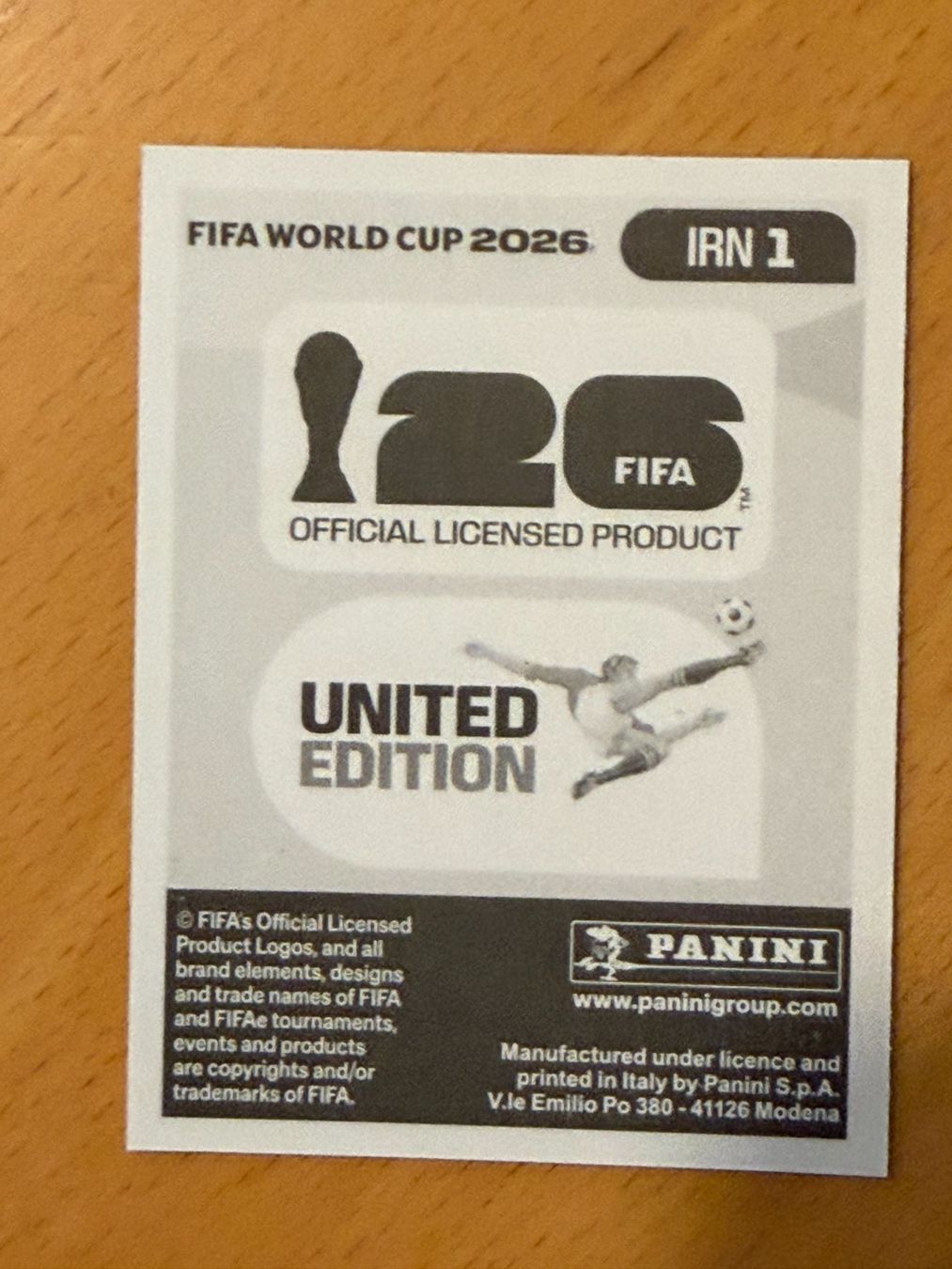 Panini Sammelbilder & Trading cards: FIFA World Cup 2026 Iran Sticker IRN 1 – Neu (gemäss Beschreibung) aus Riehen von Tomson81 1