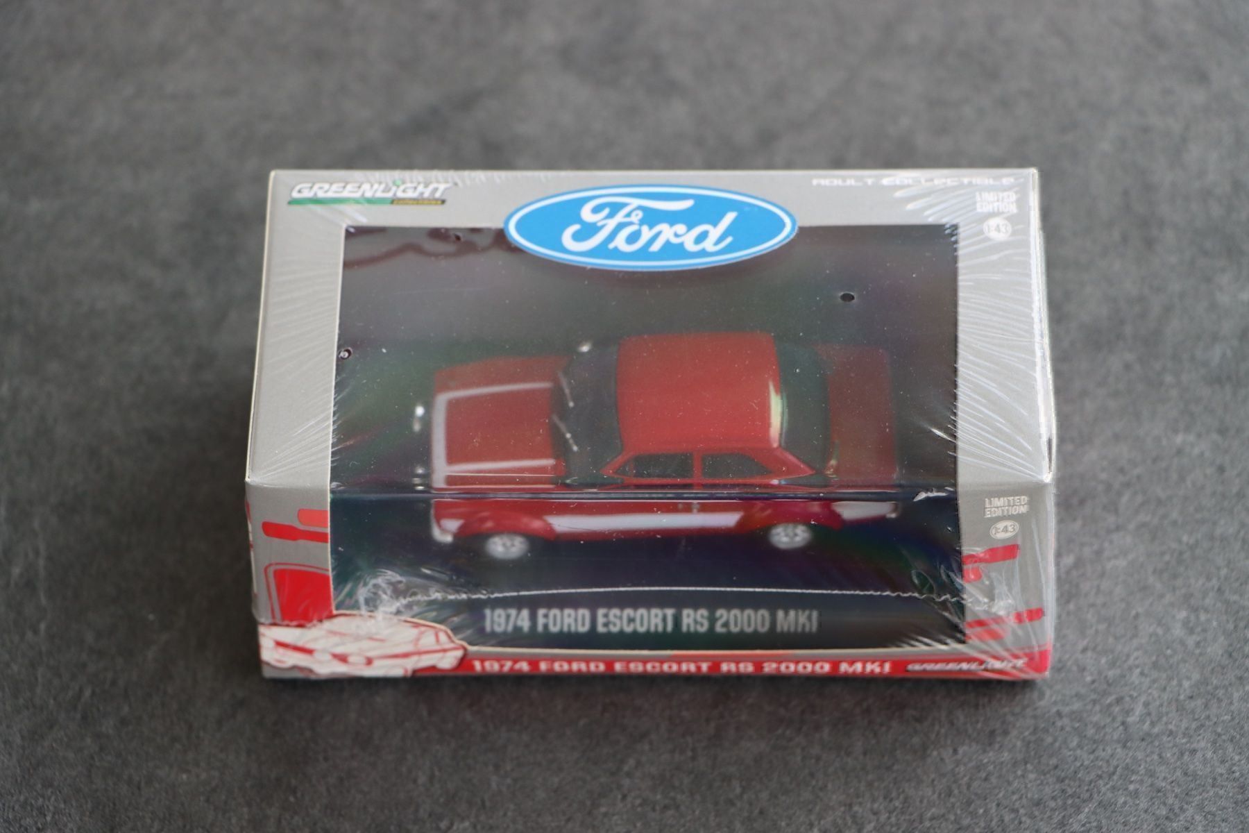 Ford Modellini d'auto: Ford Escort RS 2000 MK1 1:43 Greenlight – Nuovo e nell'imballaggio originale da Bühl b.Aarberg venduto da modelldiecast 1