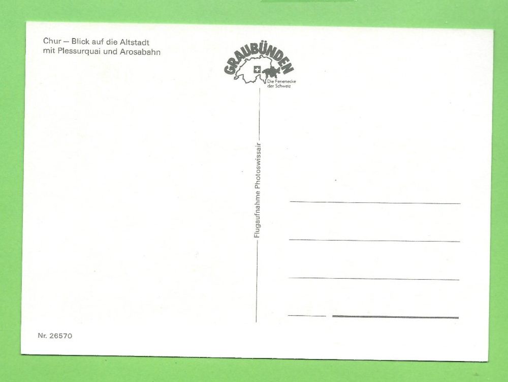 Cartoline postali: Chur -  Altstadt mit Plessurquai – Usato da Zürich venduto da t24_de 1
