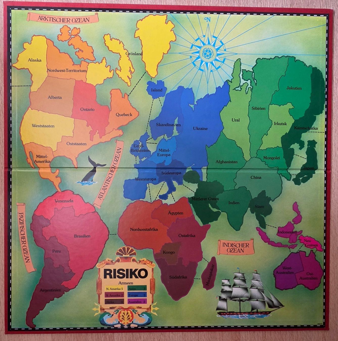 Parker Giochi: Brettspiel RISIKO Parker von 1992 – Usato da Gossau SG venduto da tenerife11 6