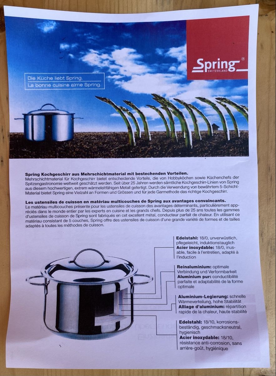 Töpfe: Spring Brigade Premium Kochtopf  – Neu (gemäss Beschreibung) aus Glattbrugg von Pischte.Brockenhaus 7