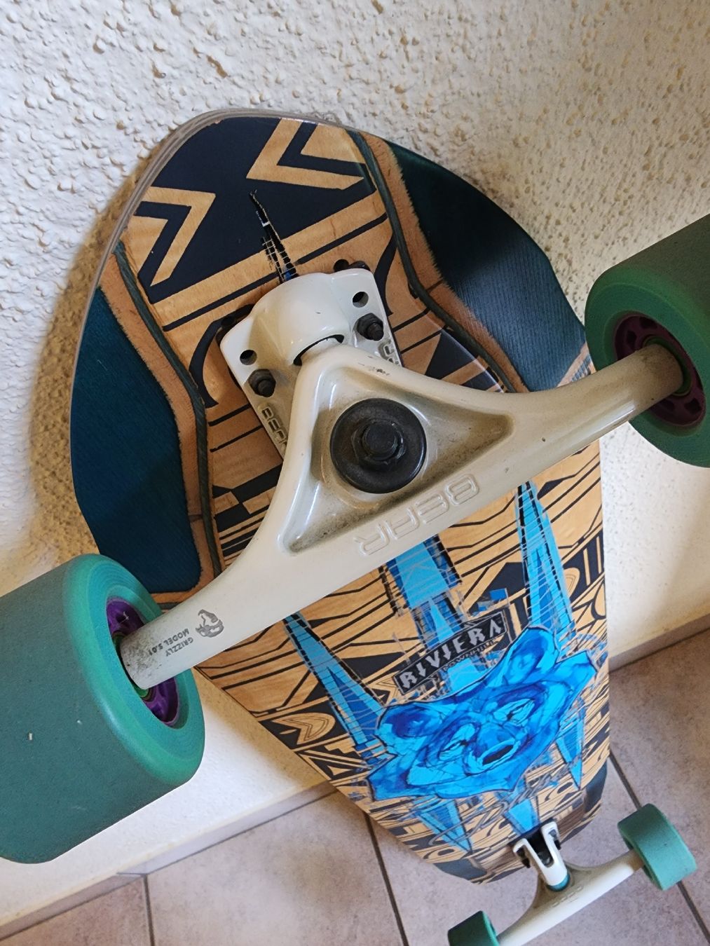 Skateboards: Longboard Riviera Wolf Design super Zustand – Usato da Berneck venduto da erato6 2