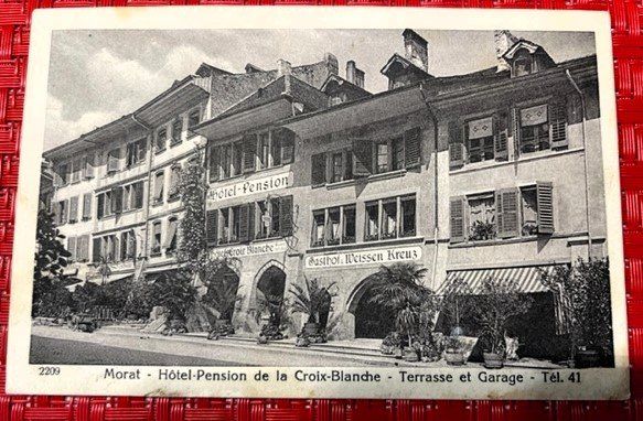 Cartoline postali: Alte Ansichtskarte Murten 1929 – Usato da Häusernmoos venduto da Koi-Gartenteich