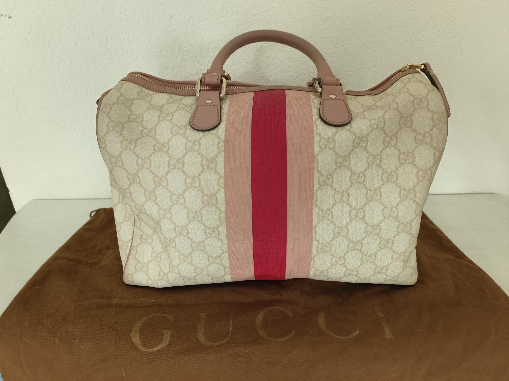 Gucci Taschen für Damen: sac Gucci Boston crème et rose – Gebraucht aus Préverenges von cpa_v28q 4