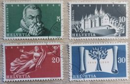 Lote sellos Suiza 1948, usados