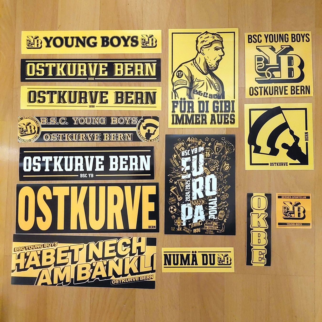 Aufkleber: BSC YB FAN STICKER! – Gebraucht aus Spiegel b. Bern von