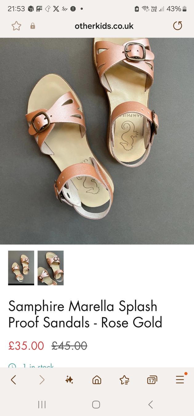 Scarpe per ragazze: Samphire by Petasil -Lila Sandalets – Nuovo e nell'imballaggio originale da Cologny venduto da Selin34 6