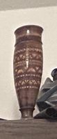 Geschnitzte Vase aus Holz 