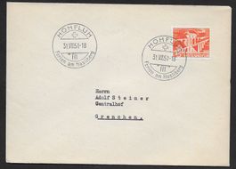 1951: K-Stempel Hohfluh auf Brief