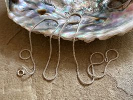 Silber Kette Schlangenkette fein 50cm - Ø 1,2mm / 2,2 Gramm