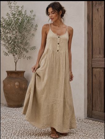 Sommerkleid beige Gr.38