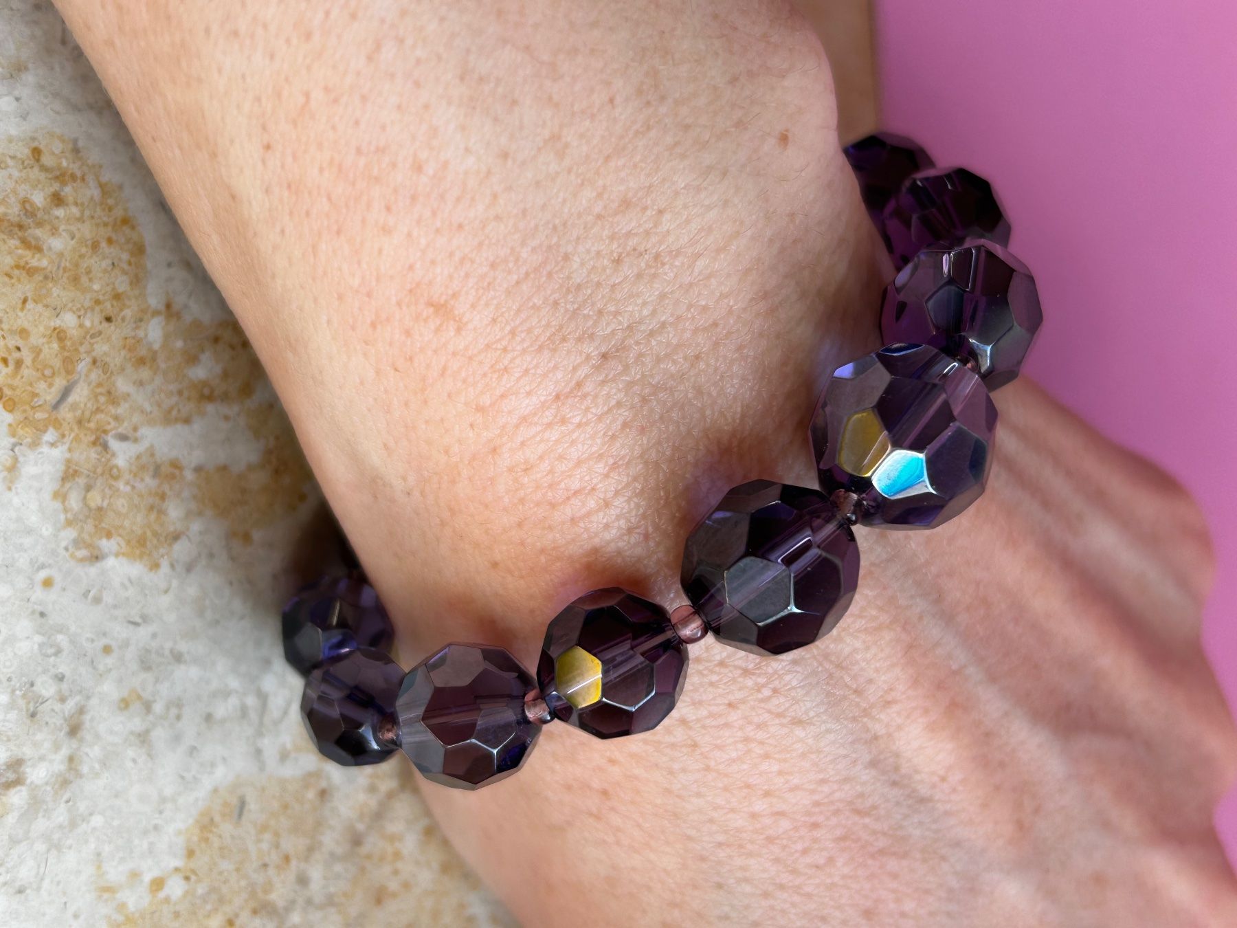 Armbänder & -reifen: Armband violett Disco-Fox oder Charleston – Gebraucht aus Laufen von Bellavitaboom 7
