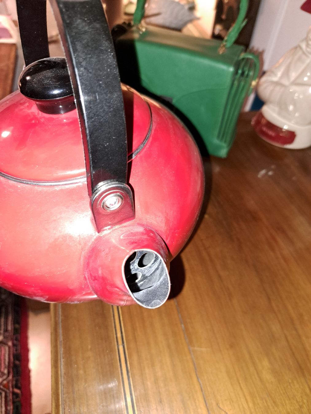 Teekannen: Vintage Teekessel, Rot,  – Gebraucht aus Kölliken von Upcycling-by-Mc-TAM 5