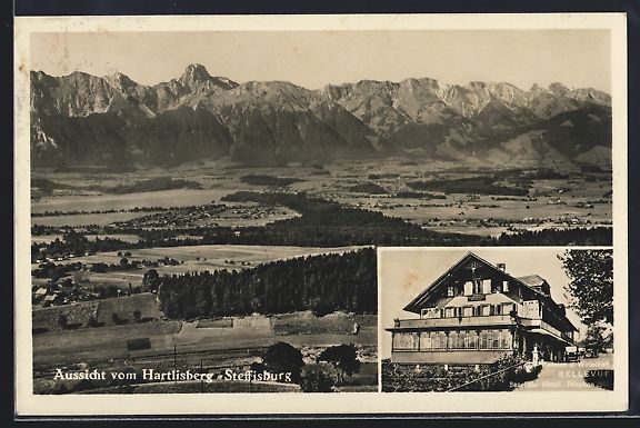 Cartoline postali: Steffisburg, Pension u. Wirtschaft Belle – Usato da Berlin venduto da bartko-reher