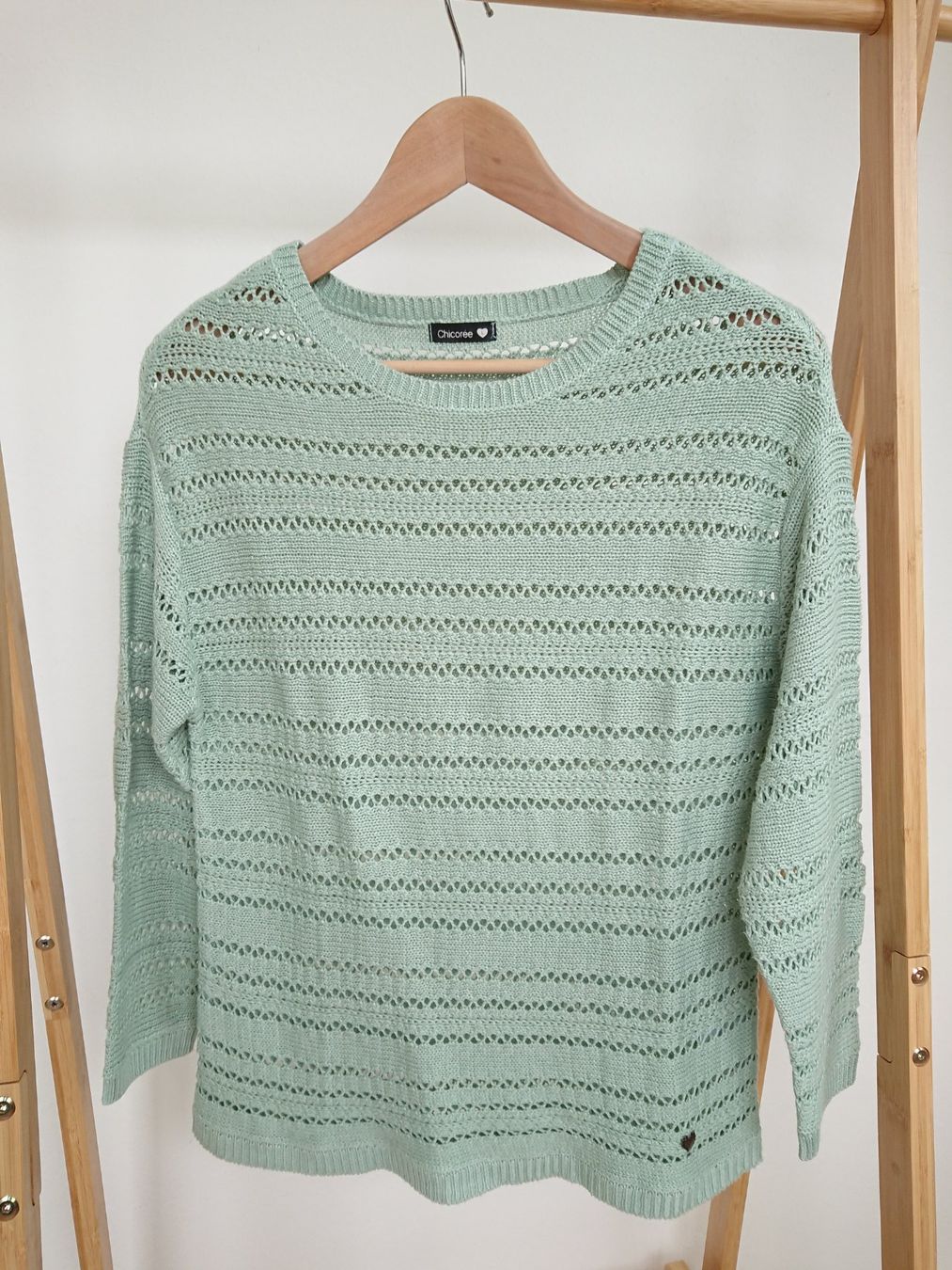 Maglioni & Felpe: Damen Pullover Chicoree Gr. L Mint Grün – Usato da Hallau venduto da CHACLA
