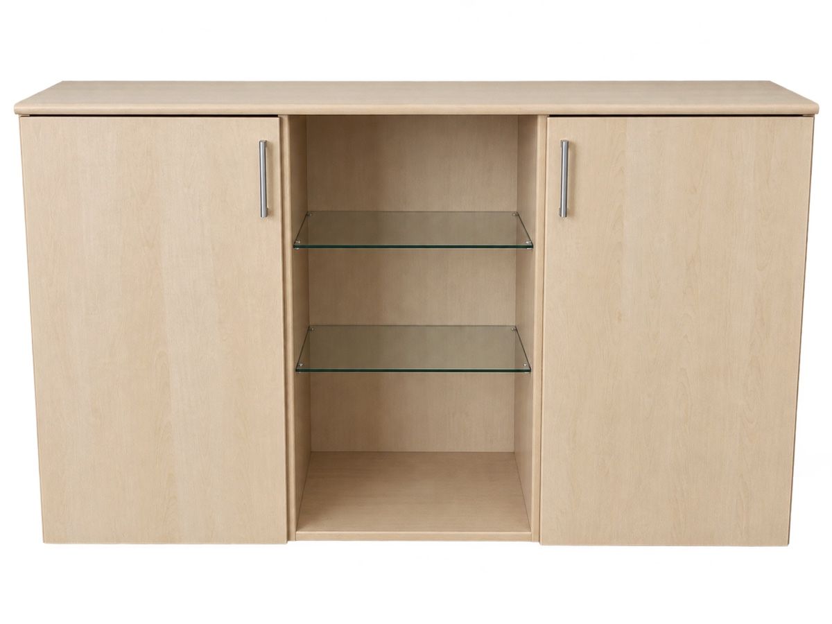 Cassettiere: Sideboard Holzoptik mit Glasregalen gebraucht – Usato da Neuenkirch venduto da mik_ydj2