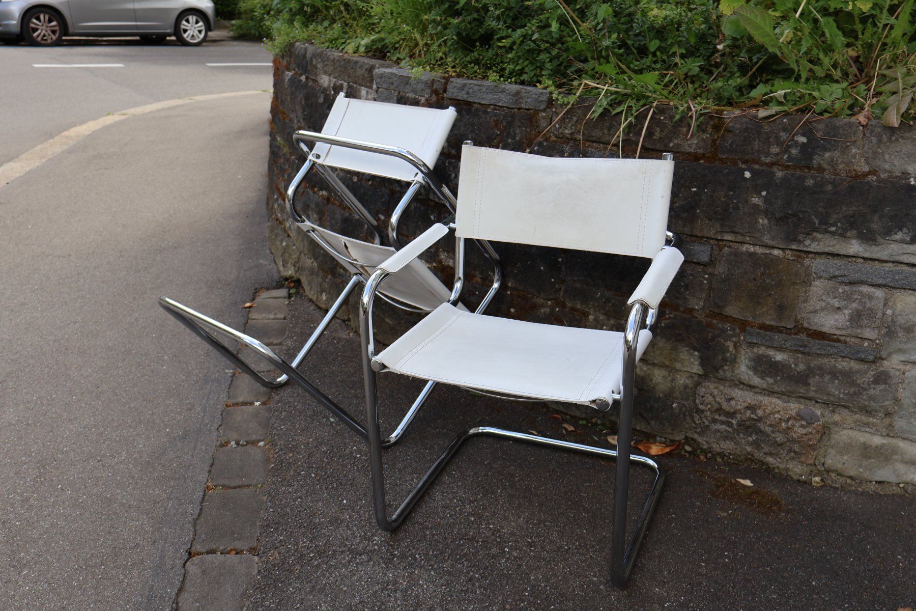 Sedie: 2 Stk. Designer Freischwinger Stühle, Marcel Breuer – Usato da Zürich venduto da inf_995m