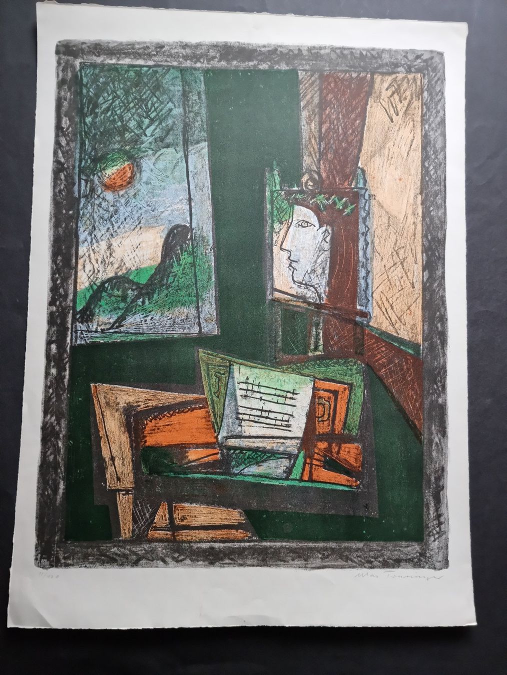 Grafica & Litografie: MAX TRUNINGER LITHOGRAPHIE SIGNIERT NUMMERIERT – Usato da Gersau venduto da grafik-kunst 2
