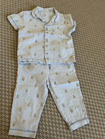 Childrens Pyjamas Teddy Bear Blue Size 92
