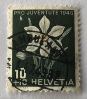Nr.J 118 Weisse Narzisse 1946 mit Stempel  