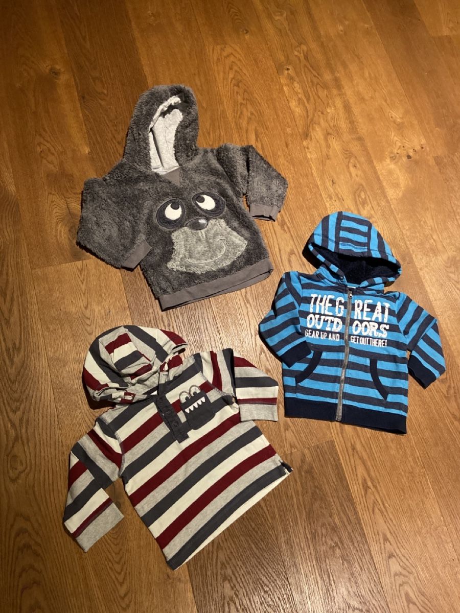 Maglioni & Felpe: 2 Pullover,einer davon warm &1 schönes Jäggli Gr.92 – Usato da Pratteln venduto da Nala78