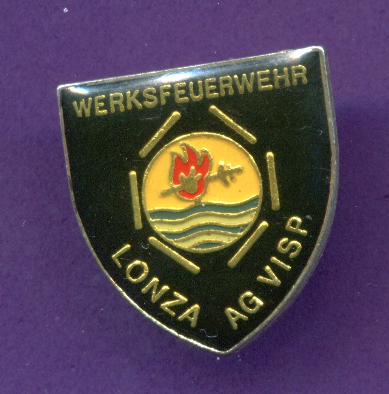 Placchette & Badge: Werksfeuerwehr  LONZA AG  VISP – Usato da Winterthur venduto da Sammleroase