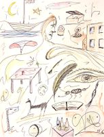 Gr. Zeichnung: Drawings with colors