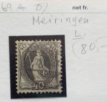 K1) 69A Rundstempel MEIRINGEN Kt.  80.-+++