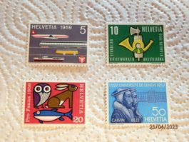Serie 1959 ungebraucht ( ** ) Zst.Nr.343 bis 346