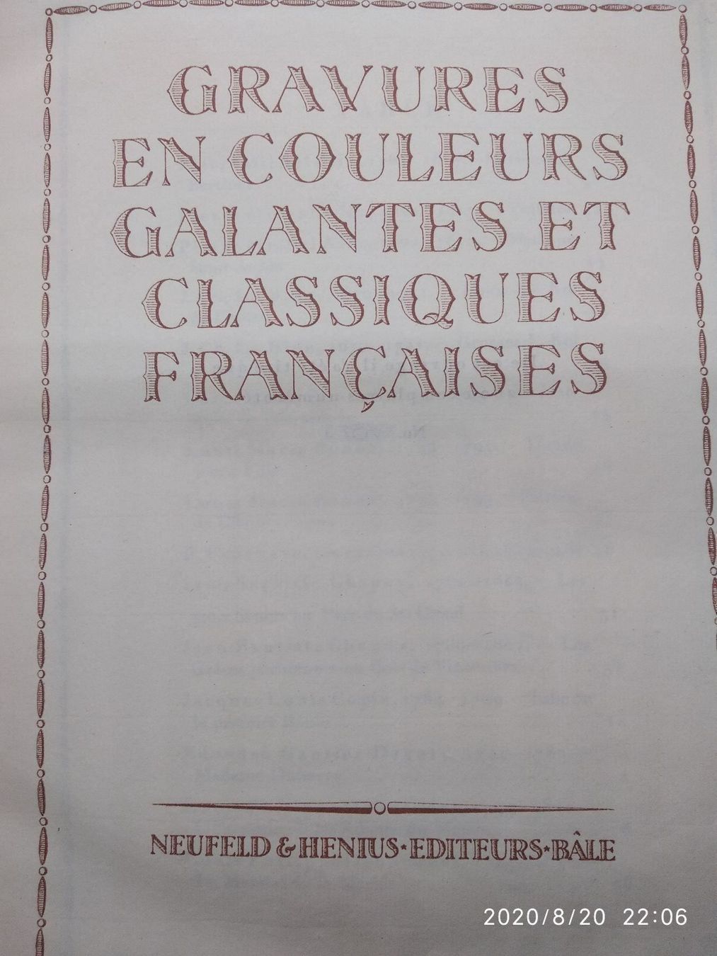 Incisioni: GRAVURES EN COULEURS – Usato da Goldach venduto da Gaip 3
