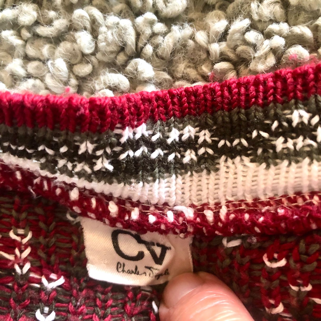 Maglioni & Felpe: Vintage Charles Vögele Pullover Winter, M – Usato da Brienz BE venduto da Kokolea84 3