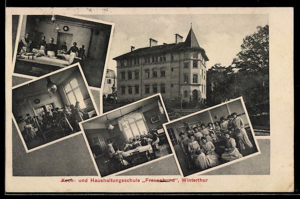 Ansichtskarten: Winterthur, Koch- und Haushaltungsschule – Gebraucht aus Berlin von bartko-reher