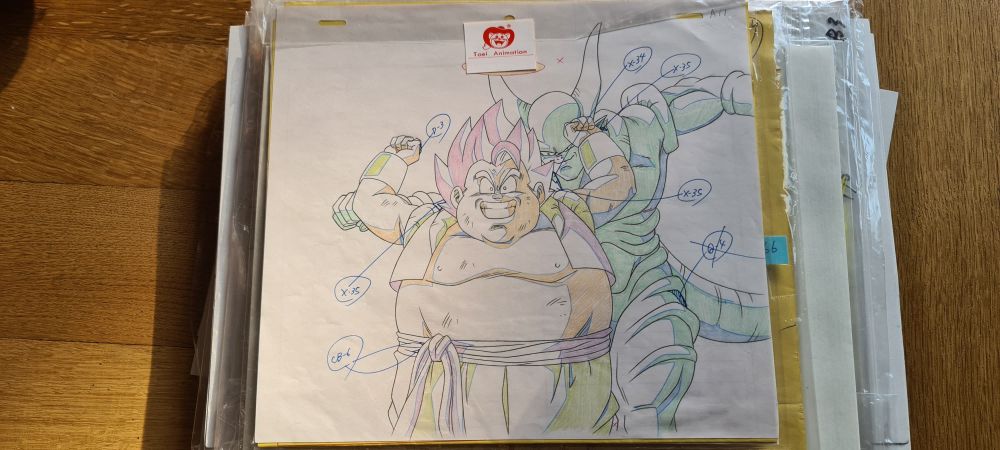 Dragon Ball Z - Anime cel original - Fat Gogeta vs Janemba (Gebraucht ...