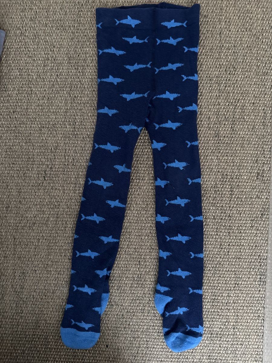 Strümpfe & Strumpfhosen: Bio Baumwolle - Blaue Hai Leggins – Gebraucht aus Rickenbach Sulz von Aurelina