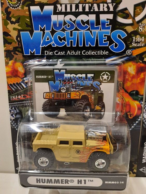 1:64 *MUSCLE MACHINES* Military Hummer H1 | Kaufen auf Ricardo