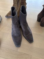 Ash Paris Brown Suede Boots, Size 39, Stylish